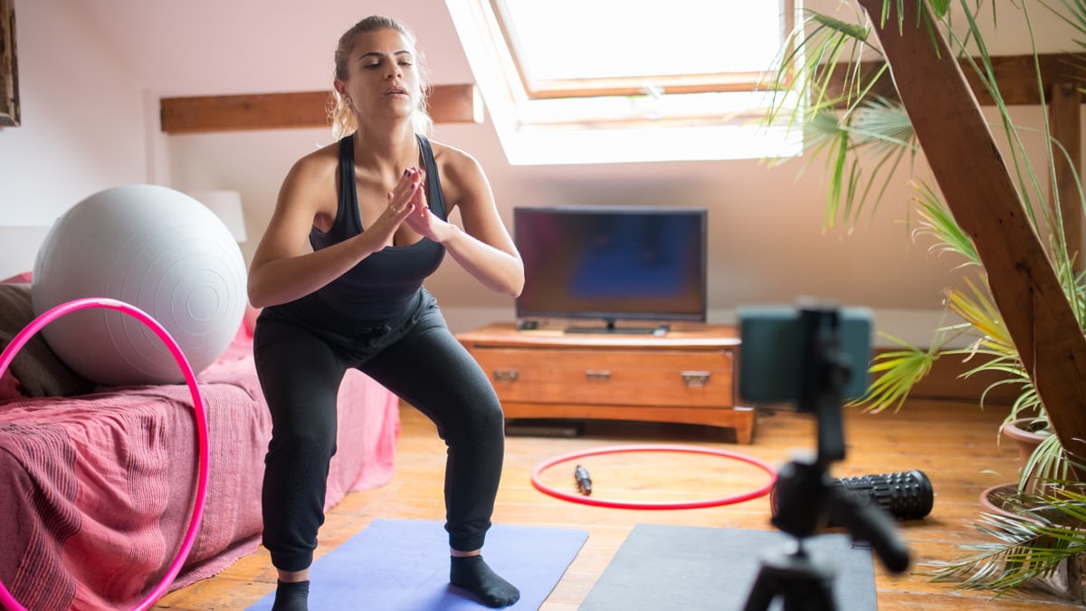 Fitnesz edzés otthon